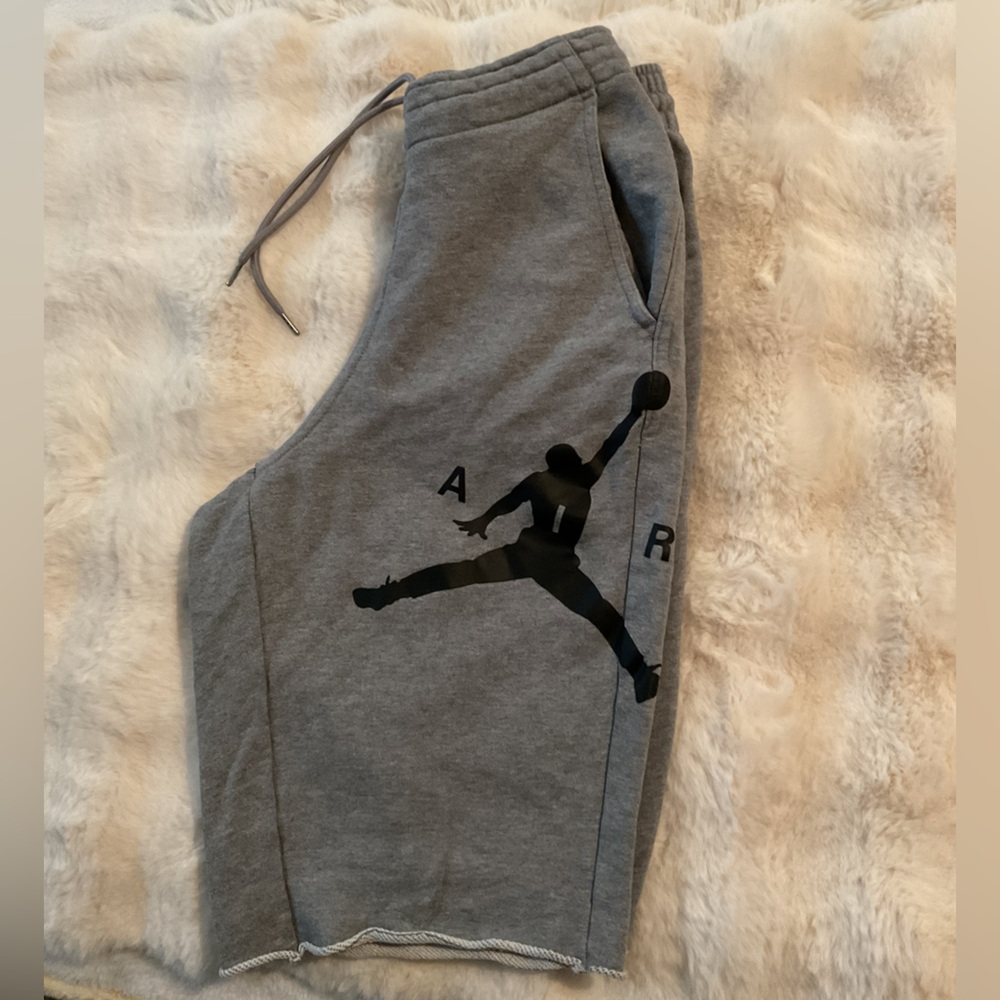 JORDAN•Men’s Gray Casual Shorts with Logo•S - Picture 2 of 13